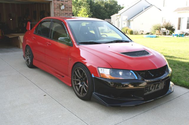 Lancer Evolution Voltex Evo IX street bumper front test fit 17