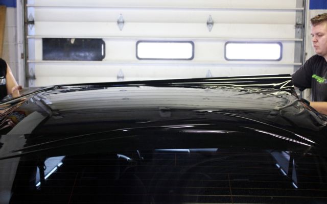 Acura CSX type S CarBox Industries roof vinyl applied 10.JPG