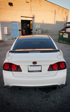 Acura CSX type S CarBox Industries vinyl wrap rear