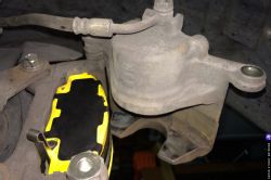 Caliper front new pad