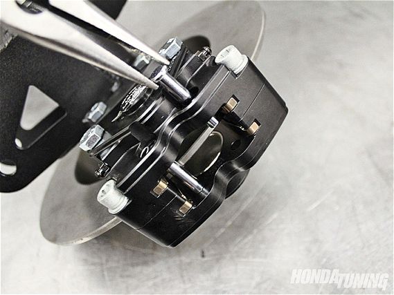 Kaizenspeed rear trailing arm assembly brake pad pin 14