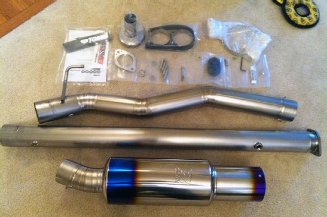 Mitsubishi lancer evolution VIII tomei expreme exhaust components free flowing muffler 04