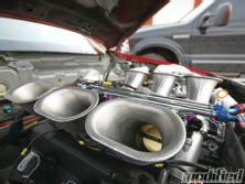 Nissan 350z vq35de engine build jenvey itb stacks