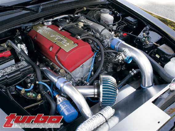 0801_turp_03_z+greddy_honda_s2000_turbo_kit+engine_bay