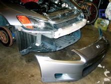 0407ht_36z+2001_Honda_S2000+Exhaust_Install_New_Front_End