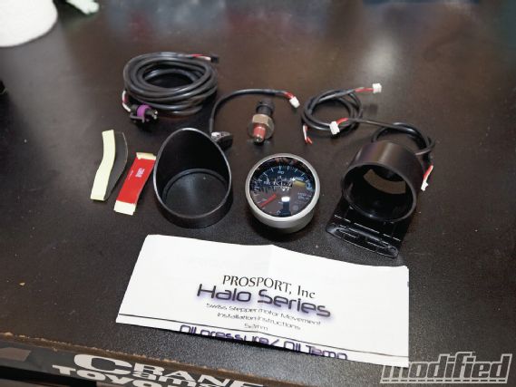 Modp 1203 02+prosport halo series gauges+kit