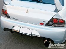 Turp_0901_04_z+project_mitsubishi_lancer_evolution_ix_interior_exterior+jdm_rear_bumper