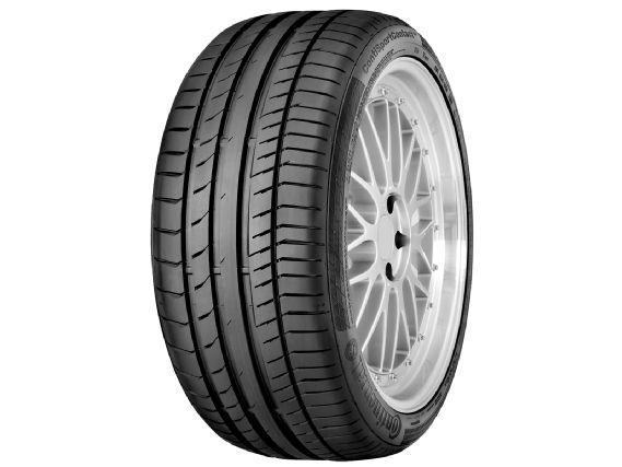 Continental contisport contact 5 tire test quarter view