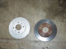 Ssts 0664 06+power slot rotors+old vs new rotor