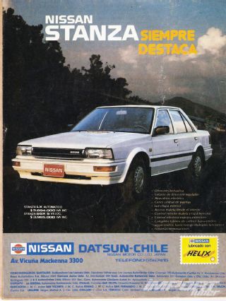 Nissan stanza datsun advertisement