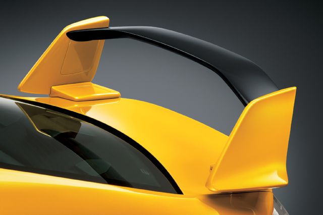Yellow Limited aero package rear wing