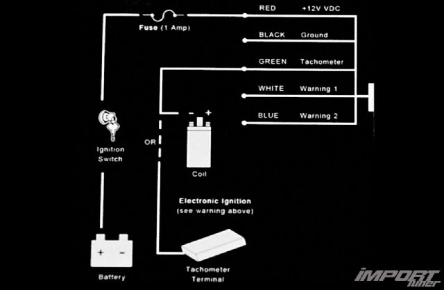 Holoshift HUD tachometer and shift light wiring diagram 06