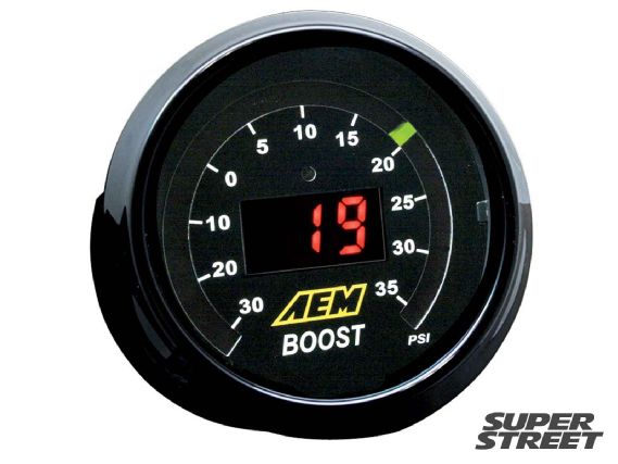 AEM digital boost display