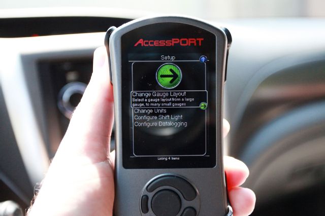 Cobb AccessPort V3 customizable gauge display 09