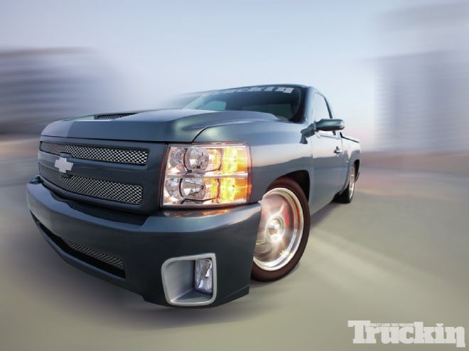 blue Bomber 2011 Chevy Silverado cover Shot