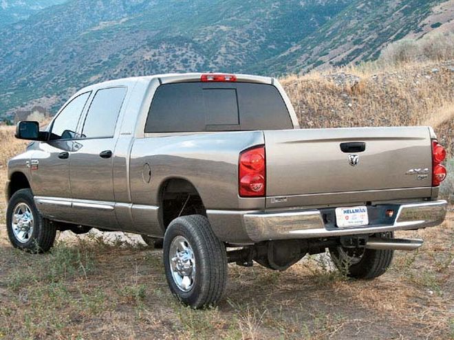 dodge Mega Cab Long Bed rear Left View