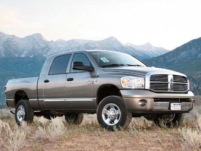 dodge Mega Cab Long Bed front Side View