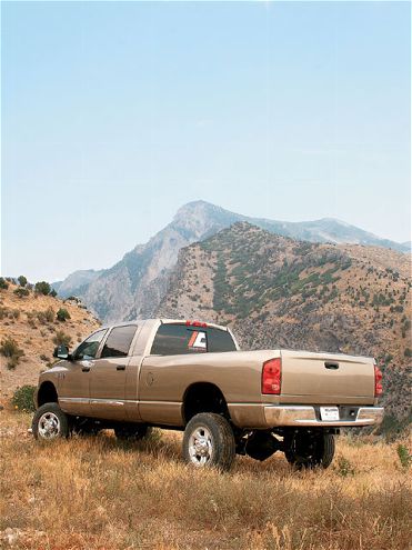 dodge Mega Cab Long Bed rear Side View