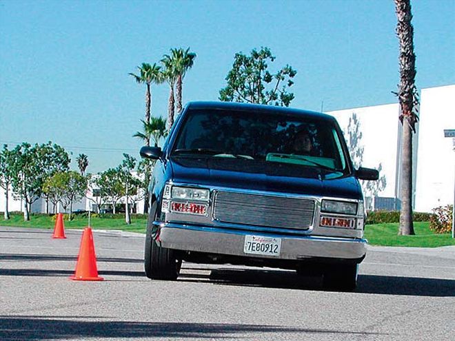 1994 Custom Chevy Truck Performance Shocks slalom