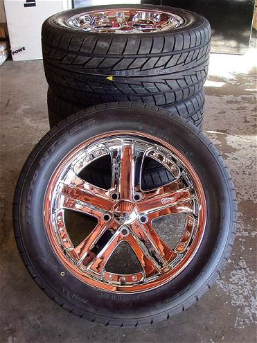 1994 Custom Chevy Truck Wheels Tires mounted