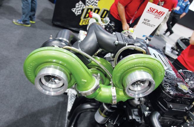 Sema 2014 Products Bd Diesel Trple Turbo Setup