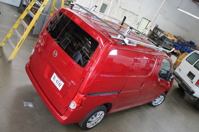 2013 Nissan NV200 Adrian Steel Grip Lock Ladder Rack Install 05