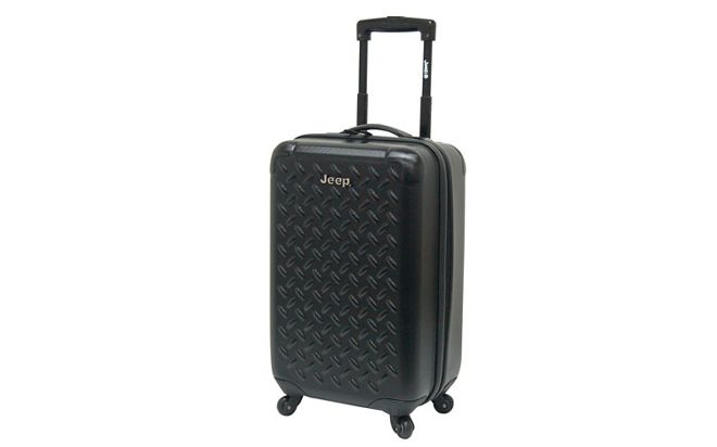 jeep Brand Luggage jeep All Terrain Upright 20 Inch Black