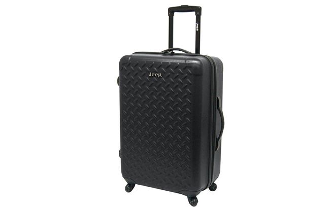 jeep Brand Luggage jeep All Terrain Upright 24 Inch Black