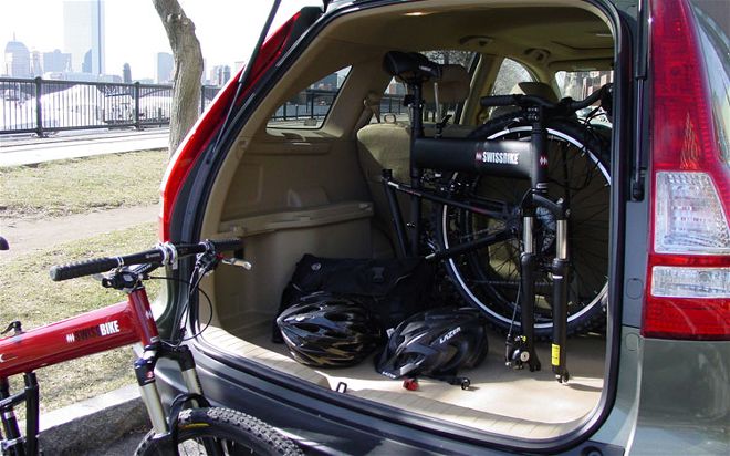 swissbike Folding Bicycle within Honda Crv