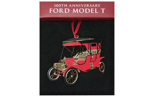 2008 Ford Holiday Gift Guide model T Glass Ornament