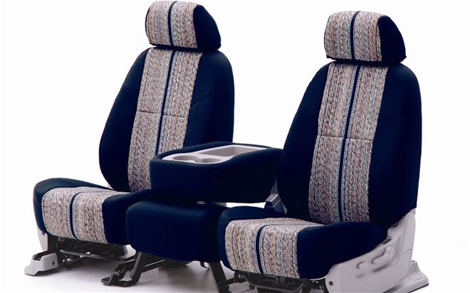 coverking Custom Saddle Blanket Seat Cover blue Fabric