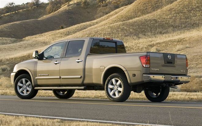 2008 Nissan Titan rear Driver Side View