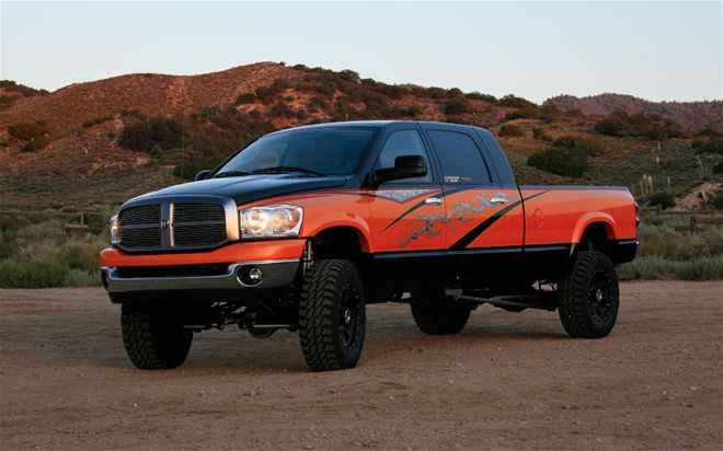 2008 Dodge Ram Hd lifted Side View