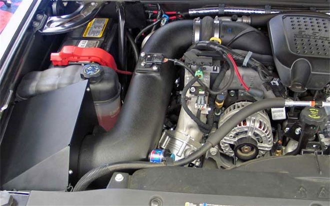 kn Air Intake System chevy Silverado Engine Bay
