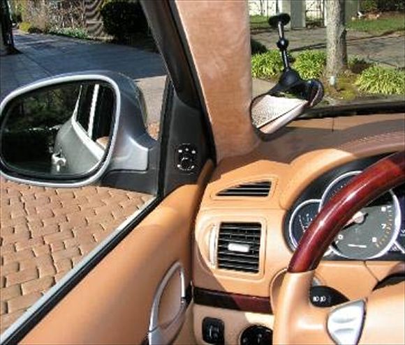 the Autobahn Mirror 2006 Porsche Cayenne