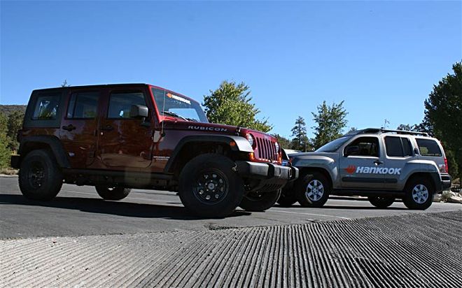 hankook Test Drive nissan Xterra And Jeep Wrangler