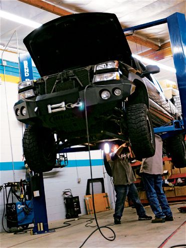 2005 Chevy 2500hd front On Lift