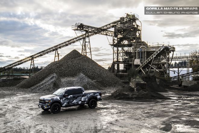 Gorilla Mad Film Wraps Goes Urban Assault on a Ford Raptor