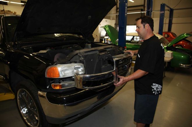 2002 Gmc Sierra Frontend Conversion Stock Chrome Grille Removal