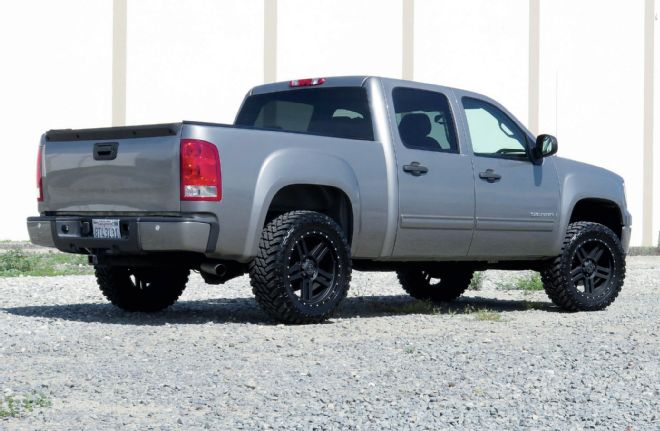 2010 GMC Sierra Bumper Face Lift Rear View