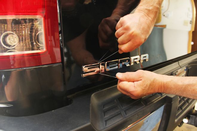 2009 GMC Sierra SLT Duramax Badge Removal