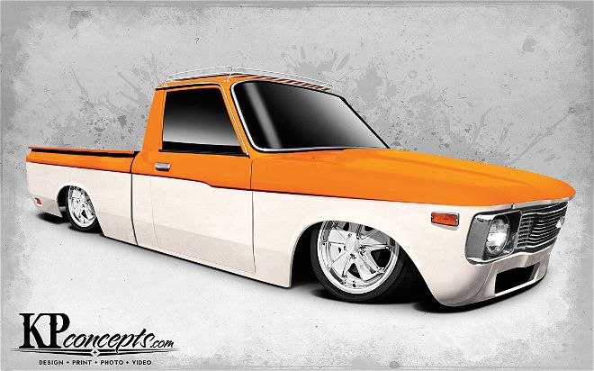 junkyard Jewel Chevy Luv Part 1 kp Concepts Rendering