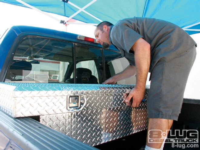 Toolboxes and Bed Step Install - Get A Hot Box