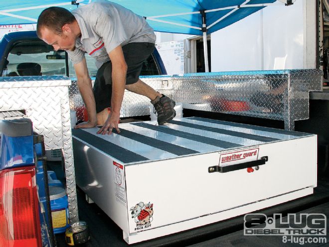 Toolboxes and Bed Step Install - Get A Hot Box