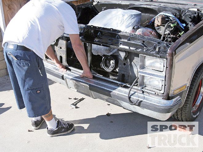 1973 Chevy C-10 Front End Replacement - Burnt By The Grille