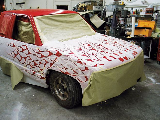Adding Custom Flames to a 1996 Chevy Truck - Layers Of Fire