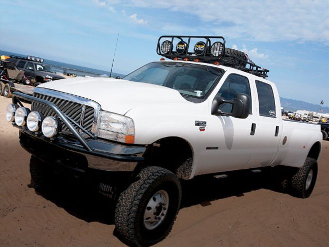 off Road Unlimited Roof Rack ford F350 Super Duty Front Angle