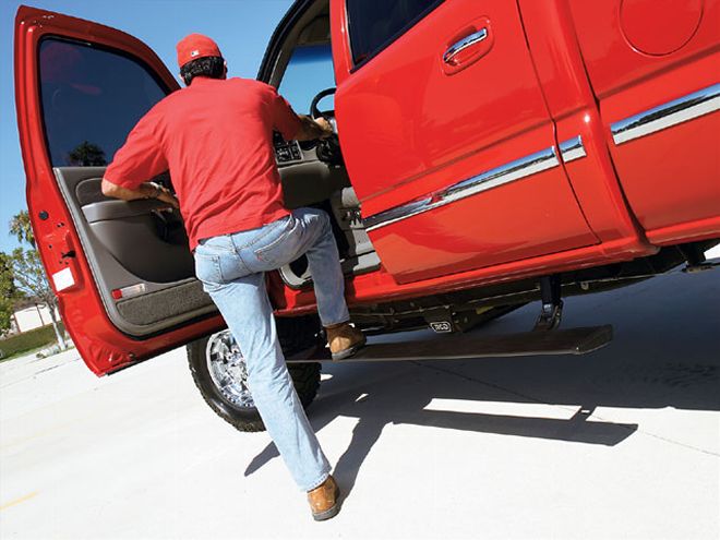 2002 Gmc Sierra entering Door