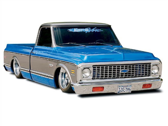 Custom 1971 Chevrolet C10 Cover Truck - Chrome Paint - Pseudo Chrome
