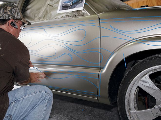 Custom 2000 Chevrolet S10 Retro Paintjob - Flake N Bake